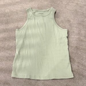 Sage Green g-star raw Sleeveless Ribbed Top size M